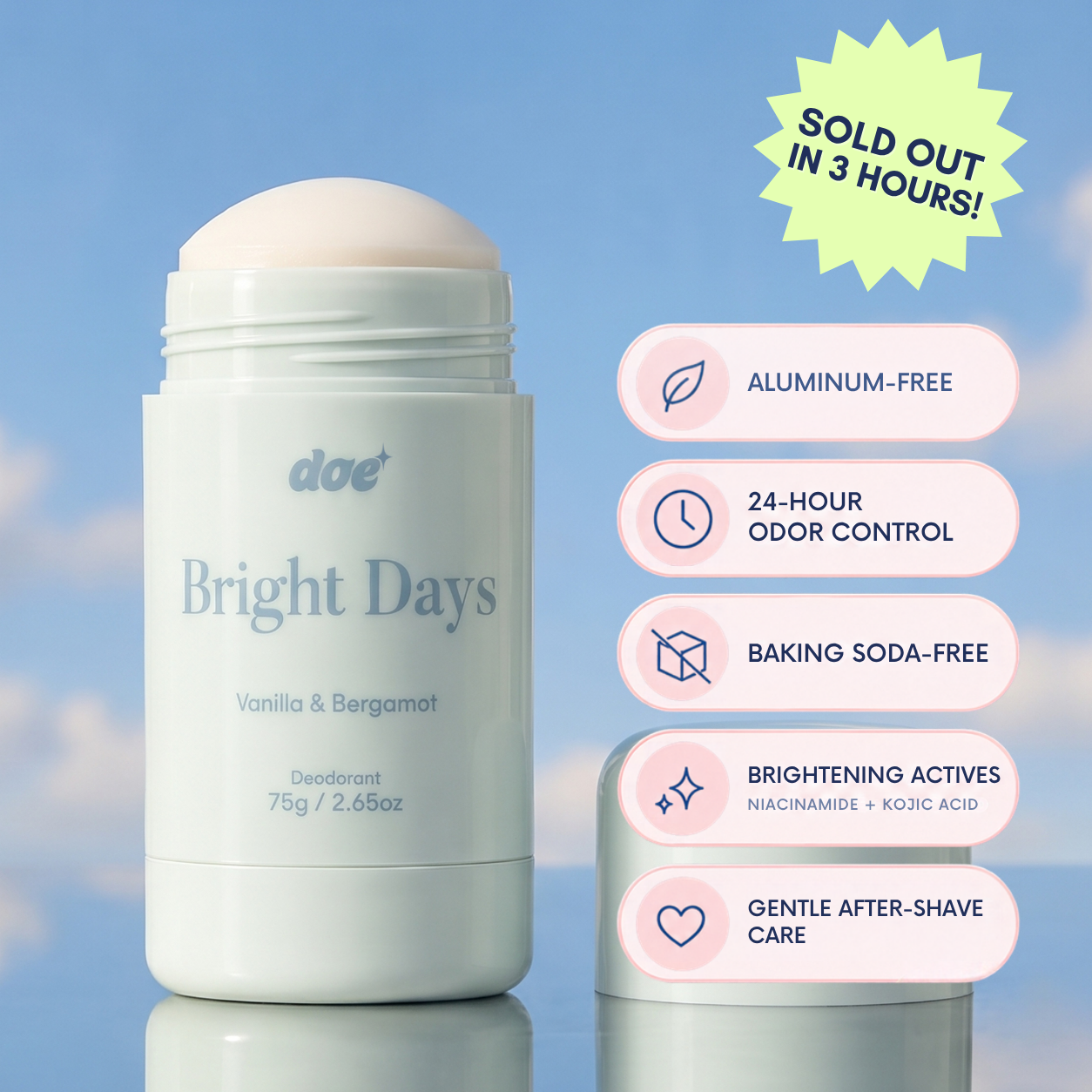 Vanilla & Bergamot Brightening Deodorant